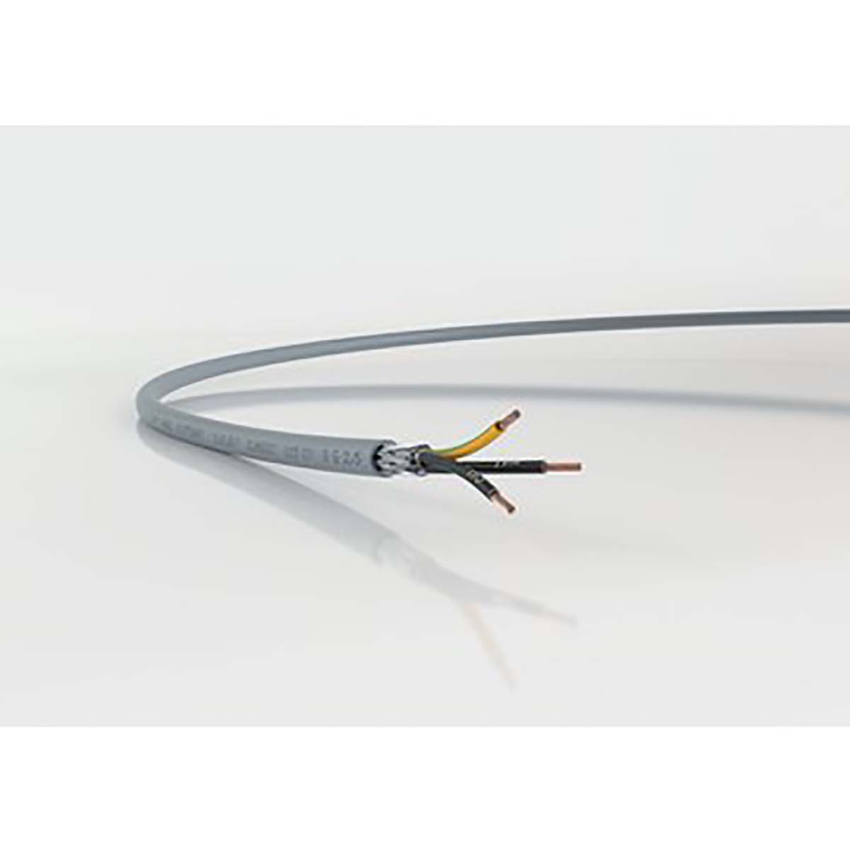 RS PRO Control Cable, 2 Cores, 0.75 mm², CY, Screened, 50m, Grey PVC Sheath, 18 AWG