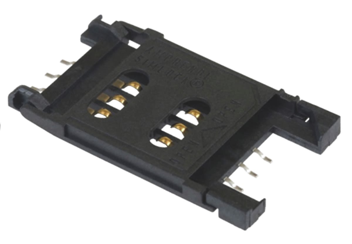 ID1A6S2.54SFB(81) Hirose 6 Way Right Angle Memory Card Connector