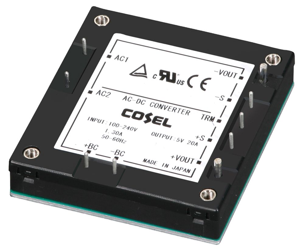 Cosel Encapsulated, Switching Power Supply, 12V dc, 8.4A, 100.8W