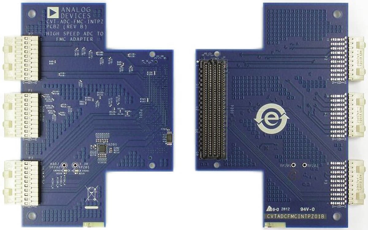 Analog Devices AD6673, AD9250 ADC FMC Interposer Evaluation Board CVT