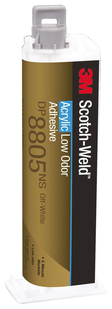 3M Scotch-Weld 8805N Acrylklebstoff Flüssig Grün, Doppelkartusche 45 ml, für Keramik, Glas, Metall, Kunststoff, Holz