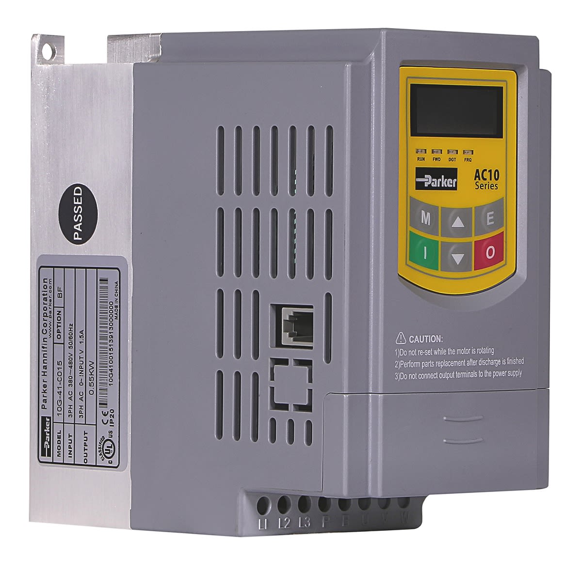Parker AC10 Inverter Drive, 1-Phase In, 0.5 → 590Hz Out, 0.2 kW, 230 V ac, 4 A