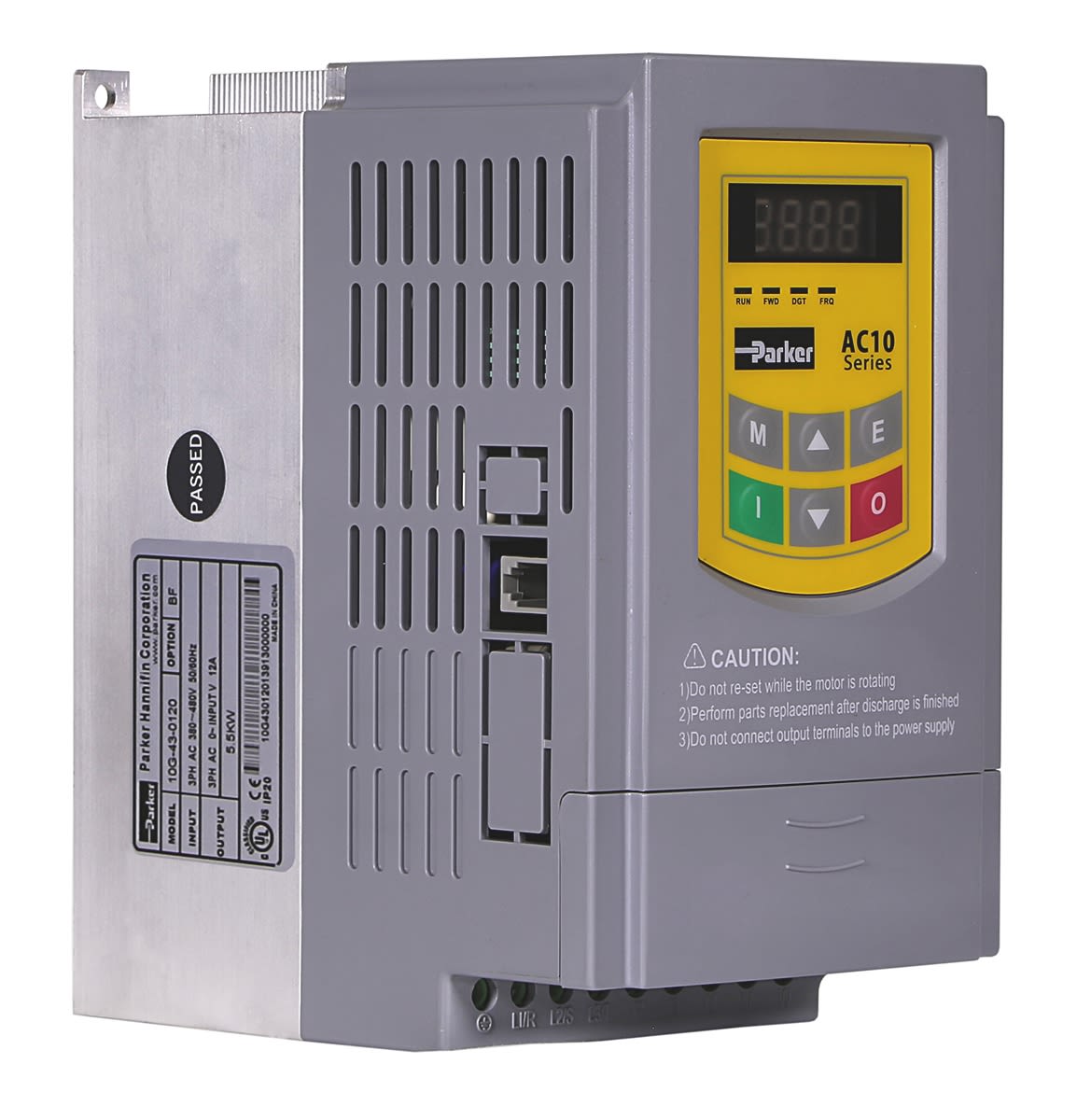 Parker AC10 Inverter Drive, 3-Phase In, 0.5 → 590Hz Out, 1.1 kW, 400 V ac, 6 A
