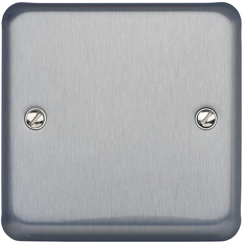 MK Electric Silver 1 Blanking Plate