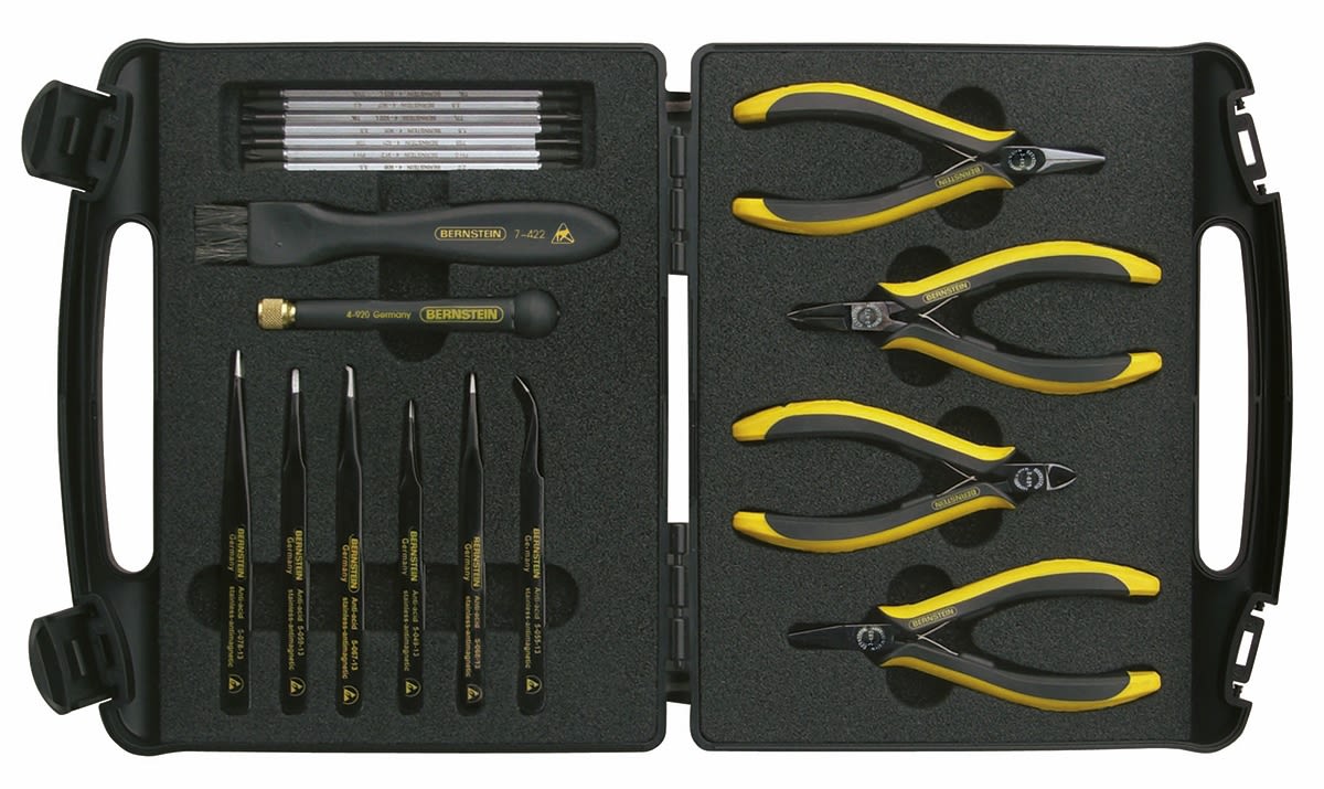 2230 Bernstein 20 Piece ESD Tool Kit with Case, VDE Approved RS