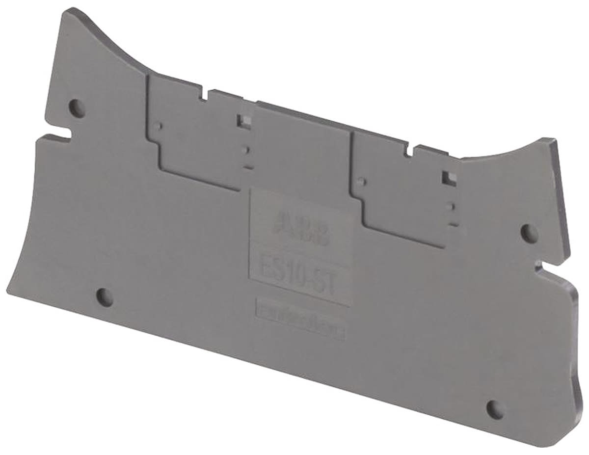 1SNK508910R0000 Entrelec ES10 Series End Plate for Use with ZS10ST