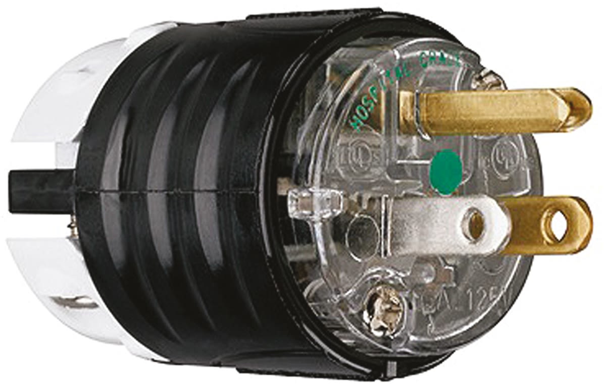 PASS & SEYMOUR Netzstecker Kabel, 2P, NEMA 5 - 15P, 125 V / 15A, für USA