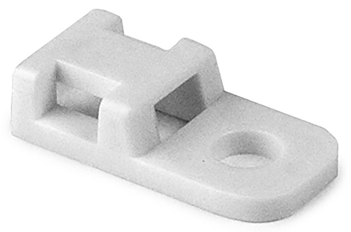 151-31203 | HellermannTyton White Cable Tie Mount 10.2 mm x 20.4mm, 5mm ...