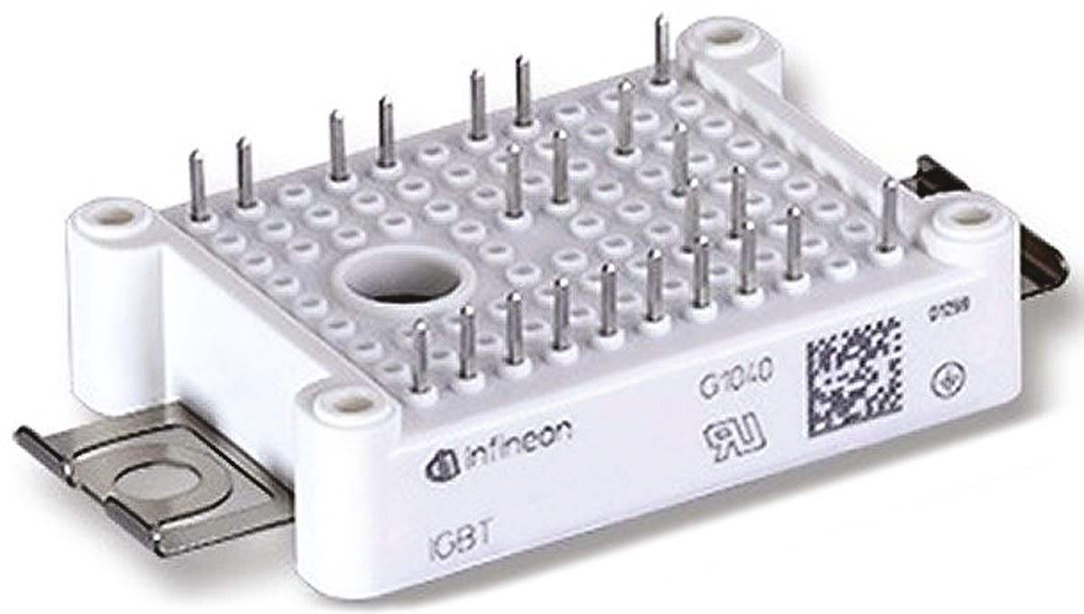 Infineon FS30R06W1E3B11BOMA1 Common Collector IGBT Module, 45 A 600 V, 22-Pin EASY1B, PCB Mount