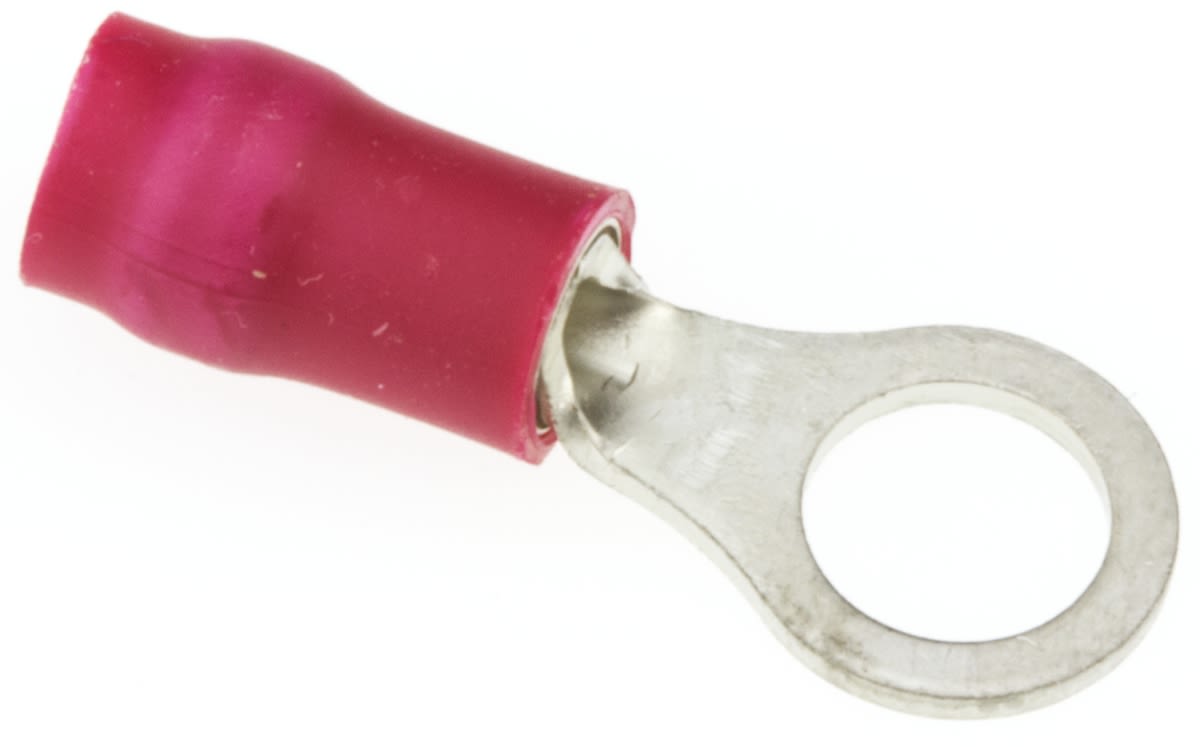 FVDWS1.255 (LF) JST, R Insulated Ring Terminal, 5mm Stud Size, 0