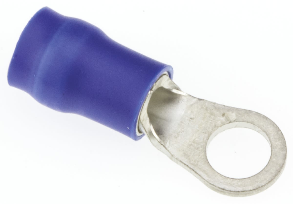 FVDWS2M4 JST, R Insulated Ring Terminal, 4mm Stud Size, 1mm² to 2