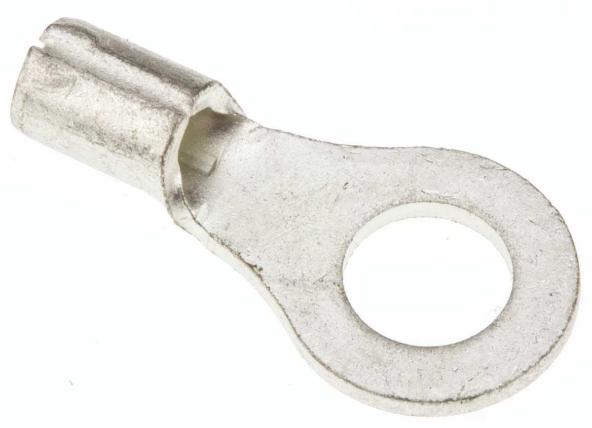 1.254 JST, R Uninsulated Ring Terminal, 4mm Stud Size, 0.25mm² to 1