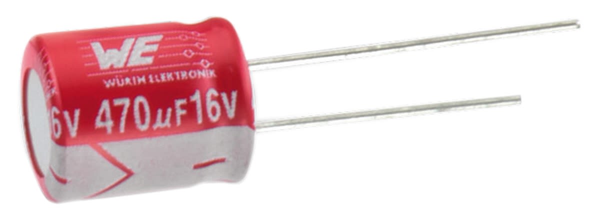 Condensateur au polymère Wurth Elektronik WCAP-PTHR, 33μF, 35V c.c., Traversant