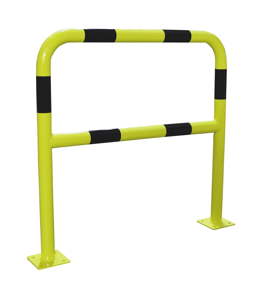 RS PRO Black & Yellow Steel Safety Railing