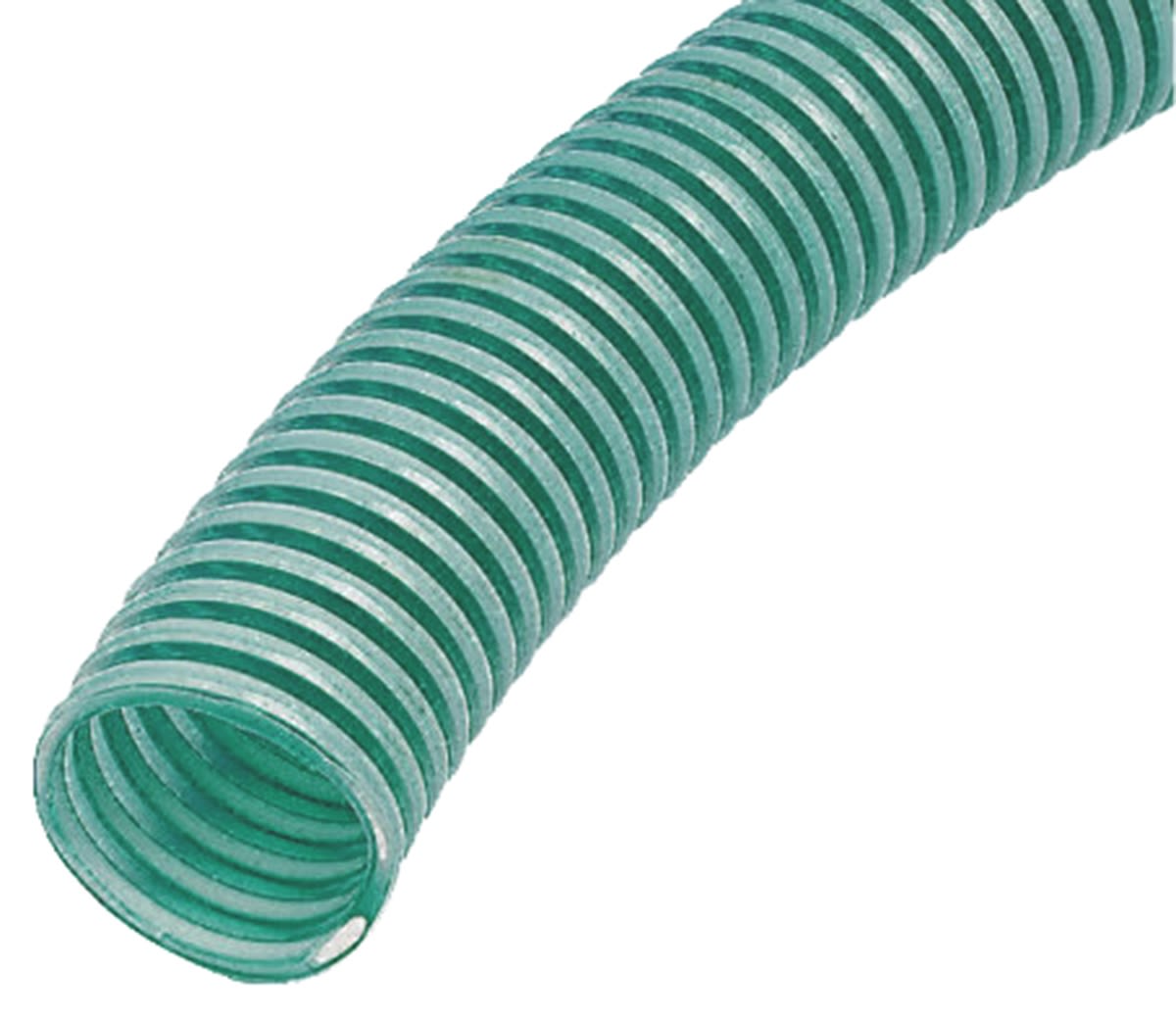 RS PRO PVC 30m Long Green Flexible Ducting Reinforced, 120mm Bend
