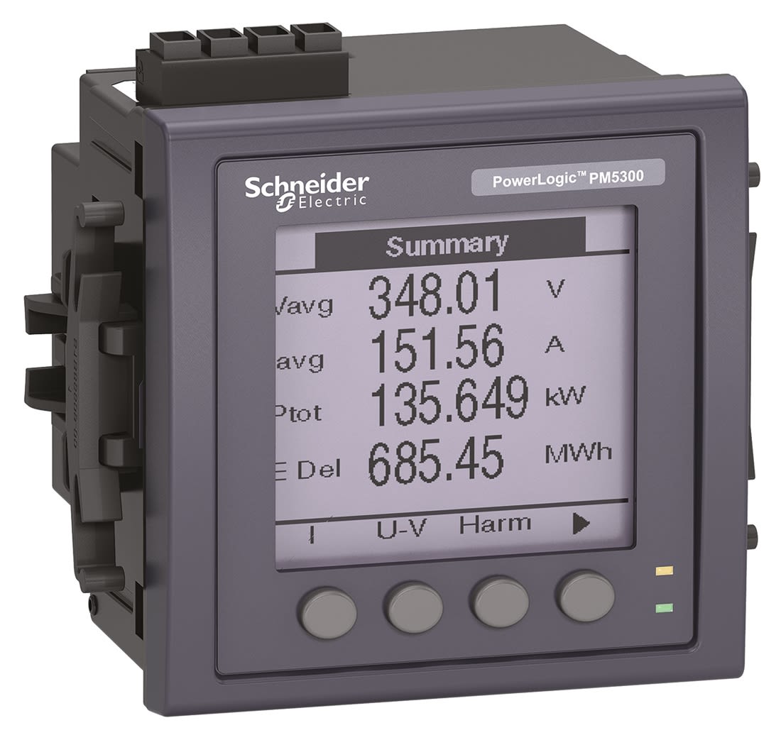 Schneider Electric PM5000 Leistungsmessgerät LCD 92mm x 92mm / 3-phasig