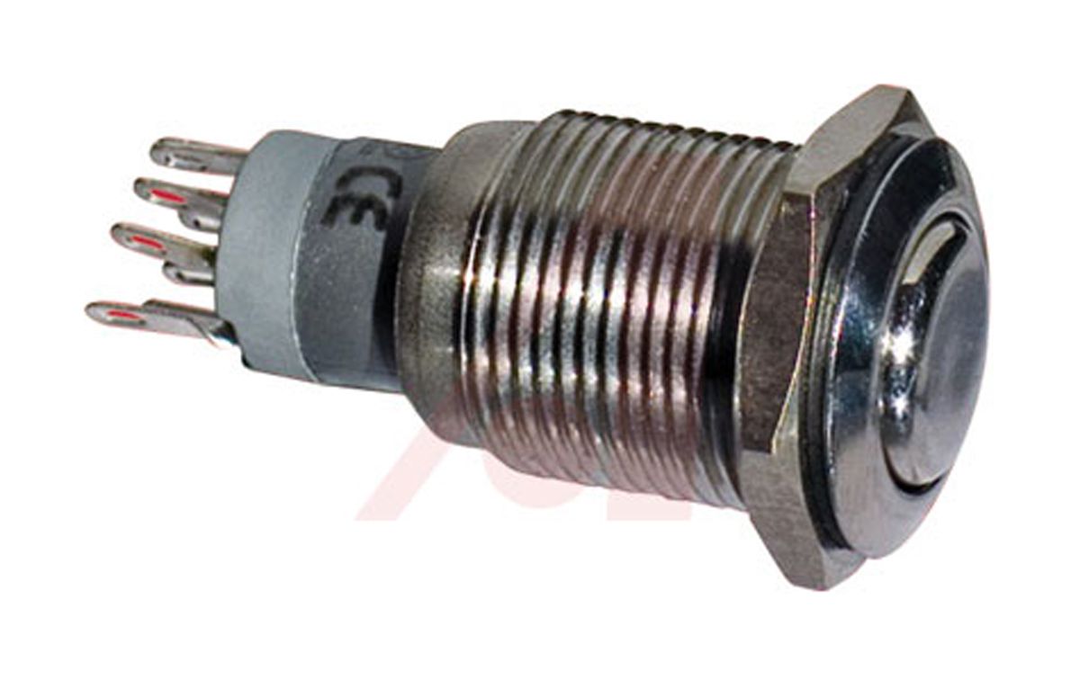 MP0045/1D0NN000 Bulgin Momentary Push Button Switch, Panel Mount, DP