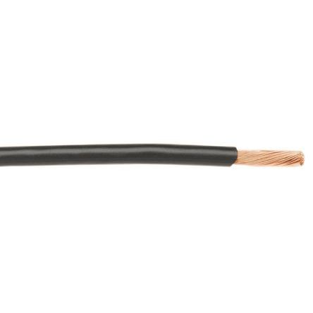 Alpha Wire Black 0.33 mm² Hook Up Wire, 22 AWG, 7/0.25 mm, 30m, PVC Insulation