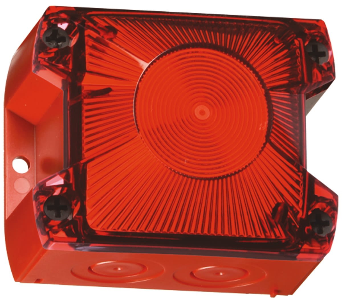 Pfannenberg PY X-S-05 Series Red Flashing Beacon, 24 V dc, Panel Mount, Xenon Bulb