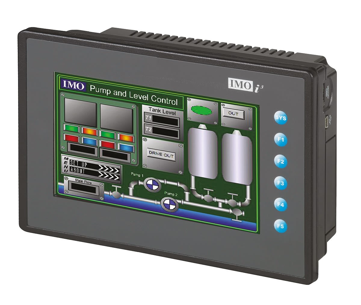 IMO i3E PLC CPU - 24 (Digital), 4 (Analogue) Inputs, 16 (Digital), 2 (Analogue) Outputs, CAN, Ethernet Networking,