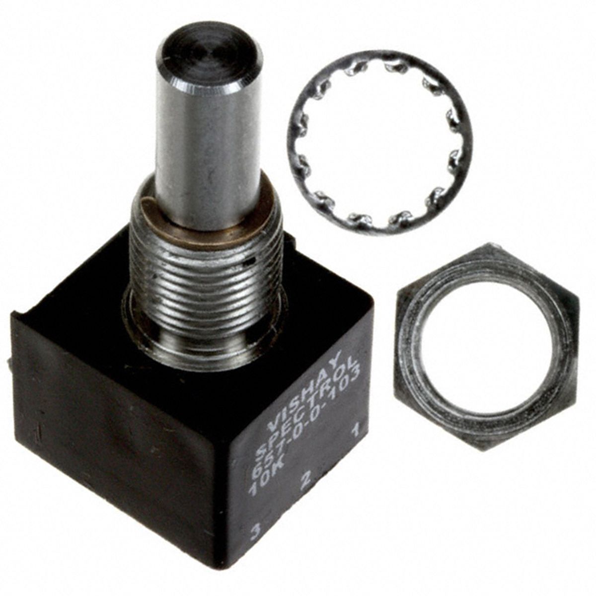 Vishay 10kΩ Rotary Potentiometer 1Gang Bushing Mount, 65700103 RS