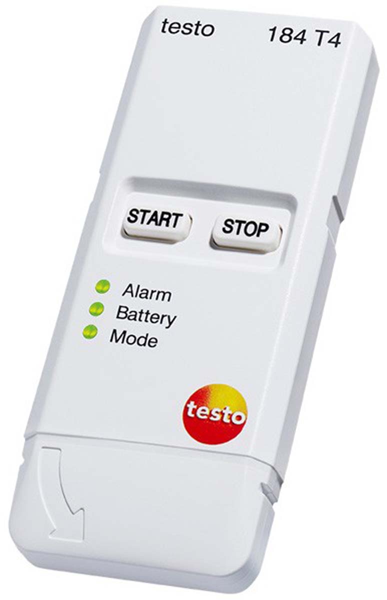 Testo 184 T4 Air Quality Monitor for Temperature, +70°C Max, Battery-Powered