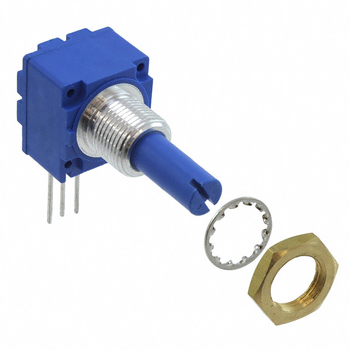 Bourns 25kΩ Rotary Potentiometer 1Gang Panel Mount, 91R1AR22B17L RS