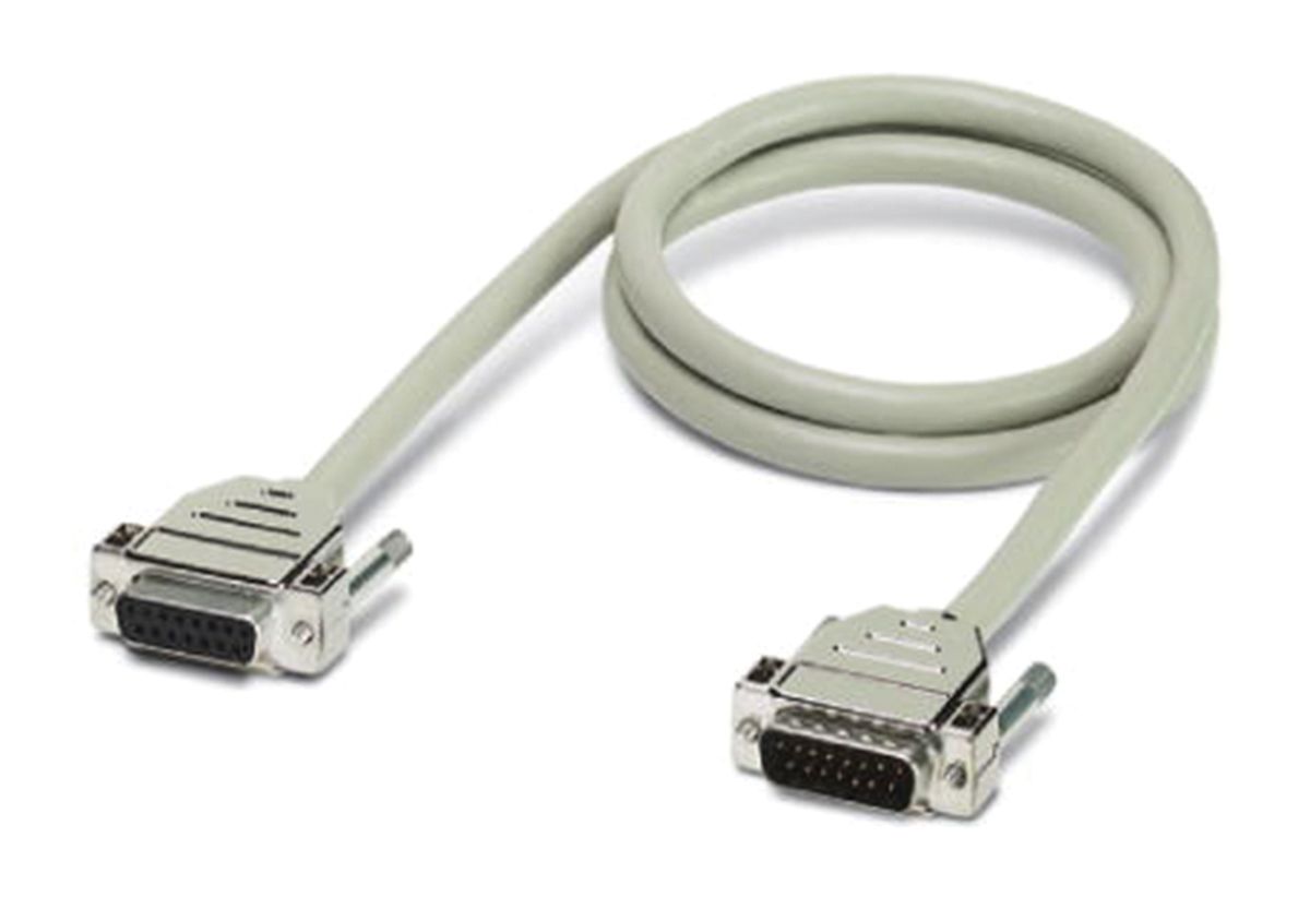 Phoenix Contact 6m 15 pin D-sub to 15 pin D-sub Serial Cable