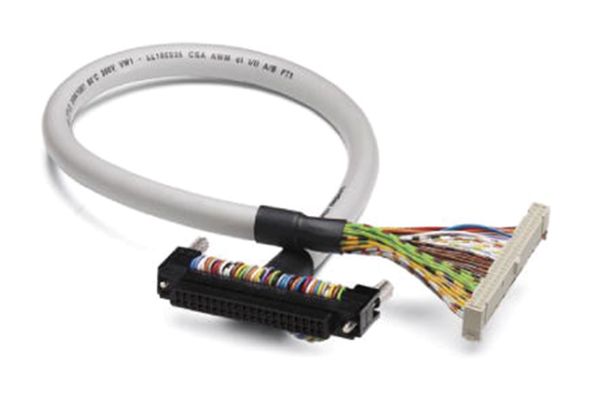 Phoenix Contact Cable for use with Honeywell MasterLogic 200, Mitsubishi Melsec L, Mitsubishi Melsec Q