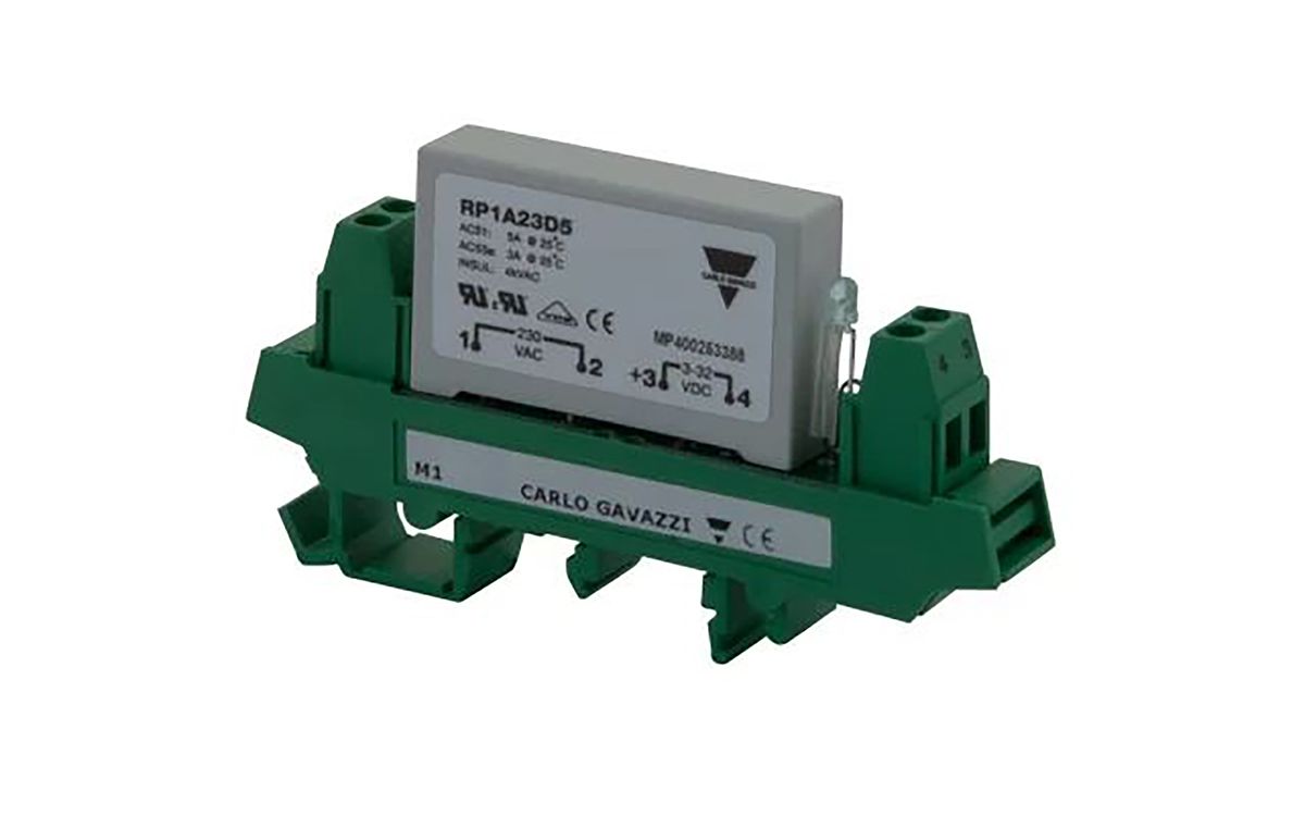 RP1A23D5M1 Carlo Gavazzi DIN Rail Solid State Relay, 5 A Max. Load