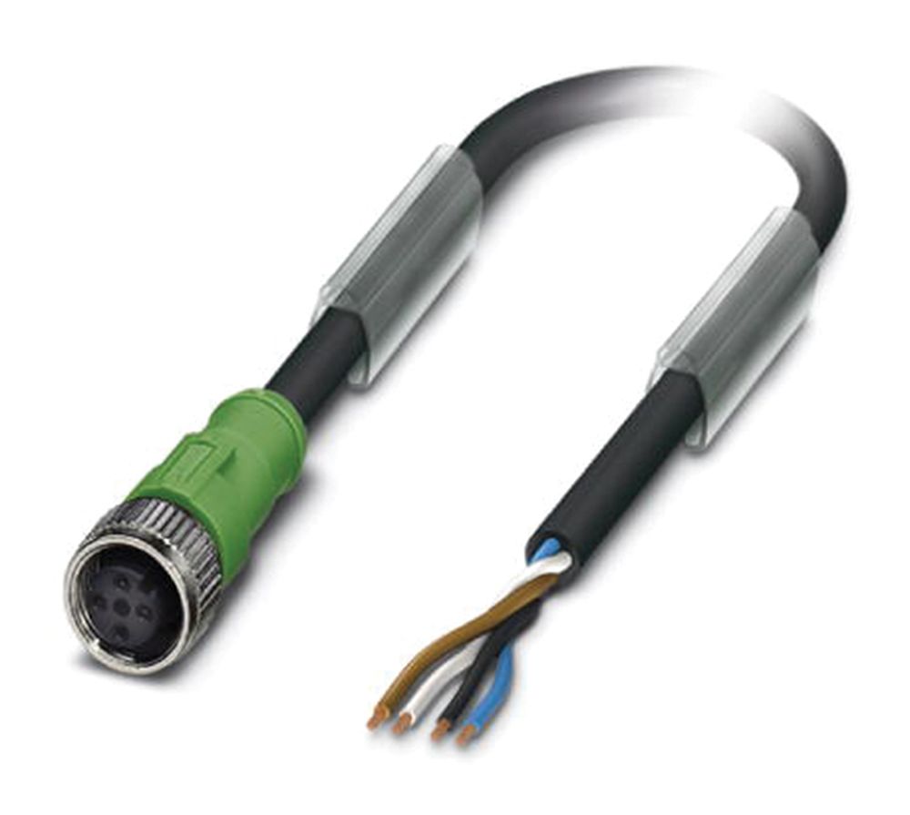 1509513 | Phoenix Contact Female 4 Way M12 To Sensor Actuator Cable ...