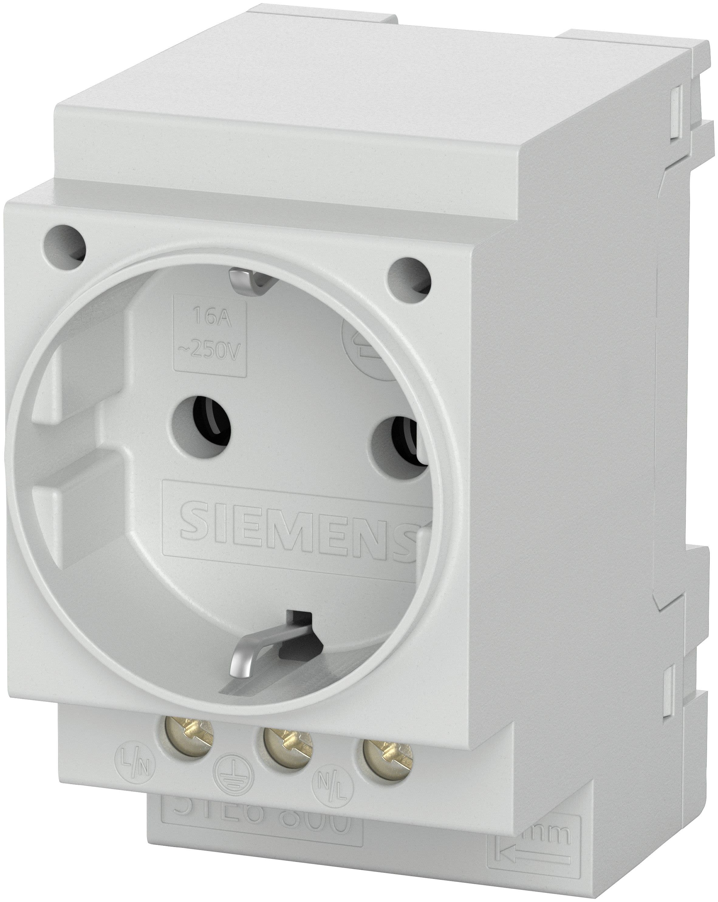 Siemens German Mains Plug, 16A, DIN Rail Mount, 230 V
