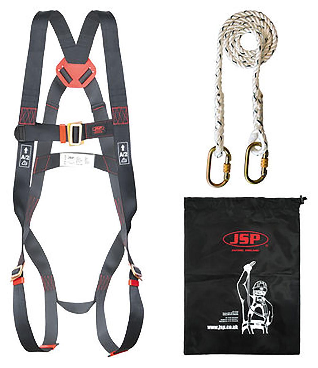 JSP Fall Arrest Kit with Draw String Bag, Harness, Lanyard