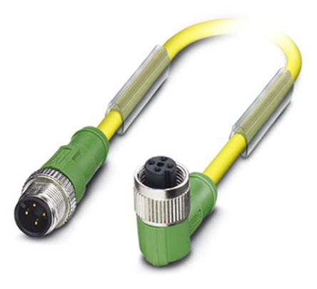 1696073 | Phoenix Contact Male M12 To Female M12 Sensor Actuator Cable ...