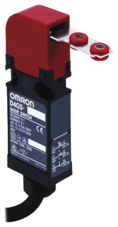 Omron D4GS Safety Interlock Switch, 3NC, Keyed, Plastic