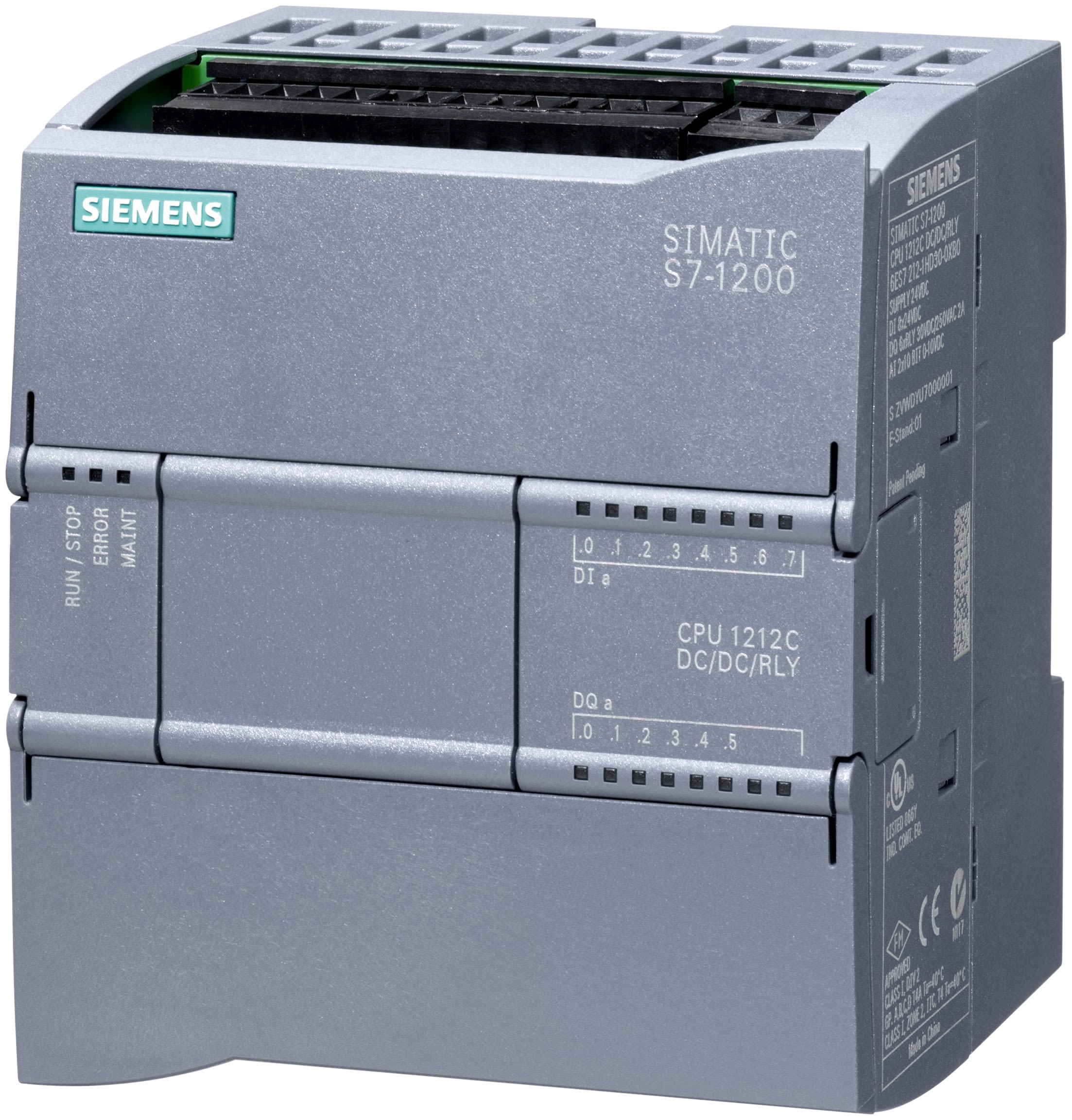6ES72121HE400XB0 Siemens, S71200, PLC CPU 8 (Digital Input, 2