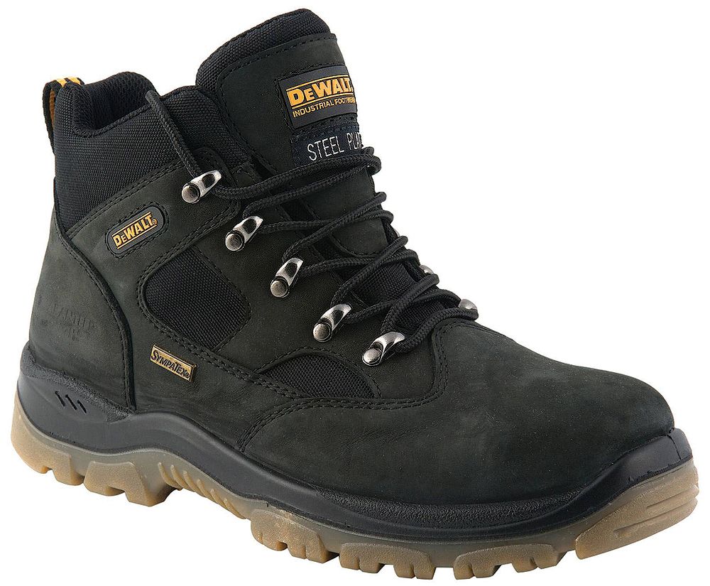 DeWALT Challenger Black Steel Toe Capped Mens Safety Boots, UK 9, EU 43