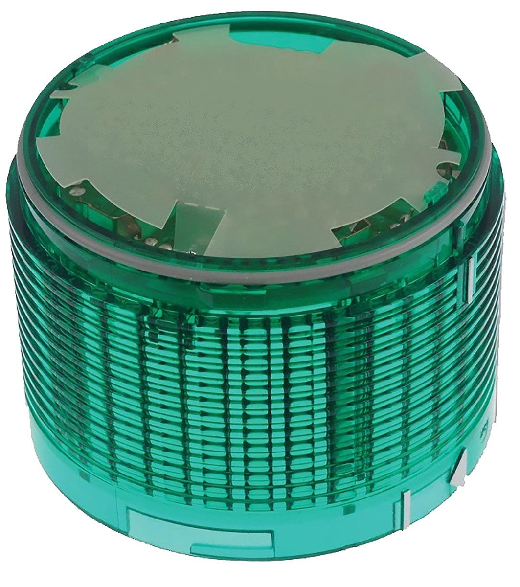 LU7EG Patlite LU7 Series Green Flashing, Strobe Effect Beacon Unit