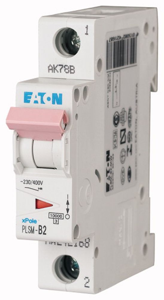 242194 PLSM-C2-MW | Eaton XPole PLSM MCB, 1P Poles, 2A Curve C, 48V DC ...