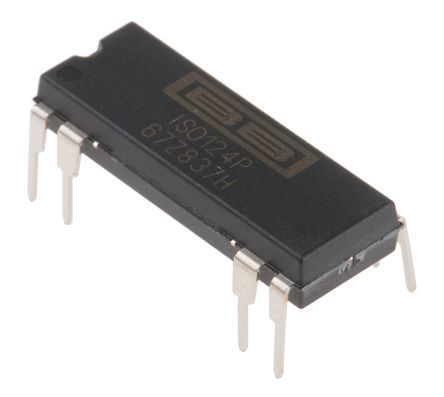 ISO124P Texas Instruments, Isolation Amplifier, 8-Pin PDIP