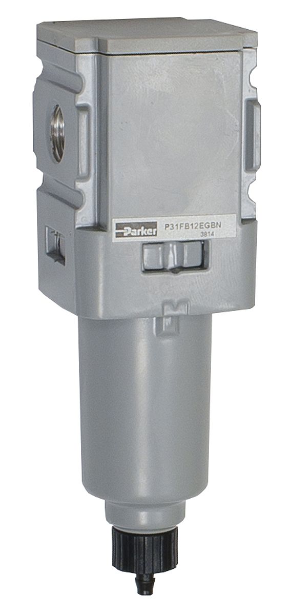 Parker P31 series 5μm G 1/4 150psi to 250 psi Pneumatic Filter 25SCFM max with Pulse drain