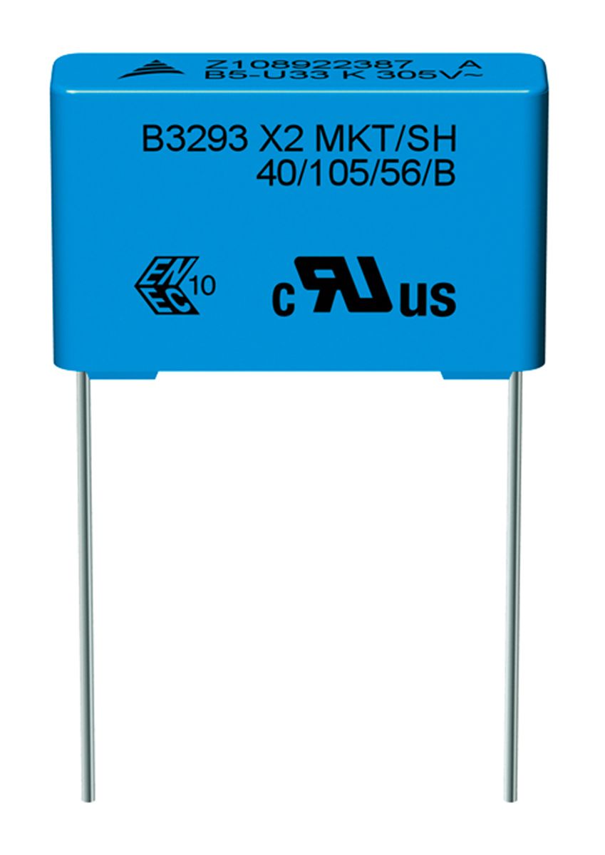 Fóliový kondenzátor, řada: B3293 680nF ±10% 305V ac, Průchozí otvor EPCOS