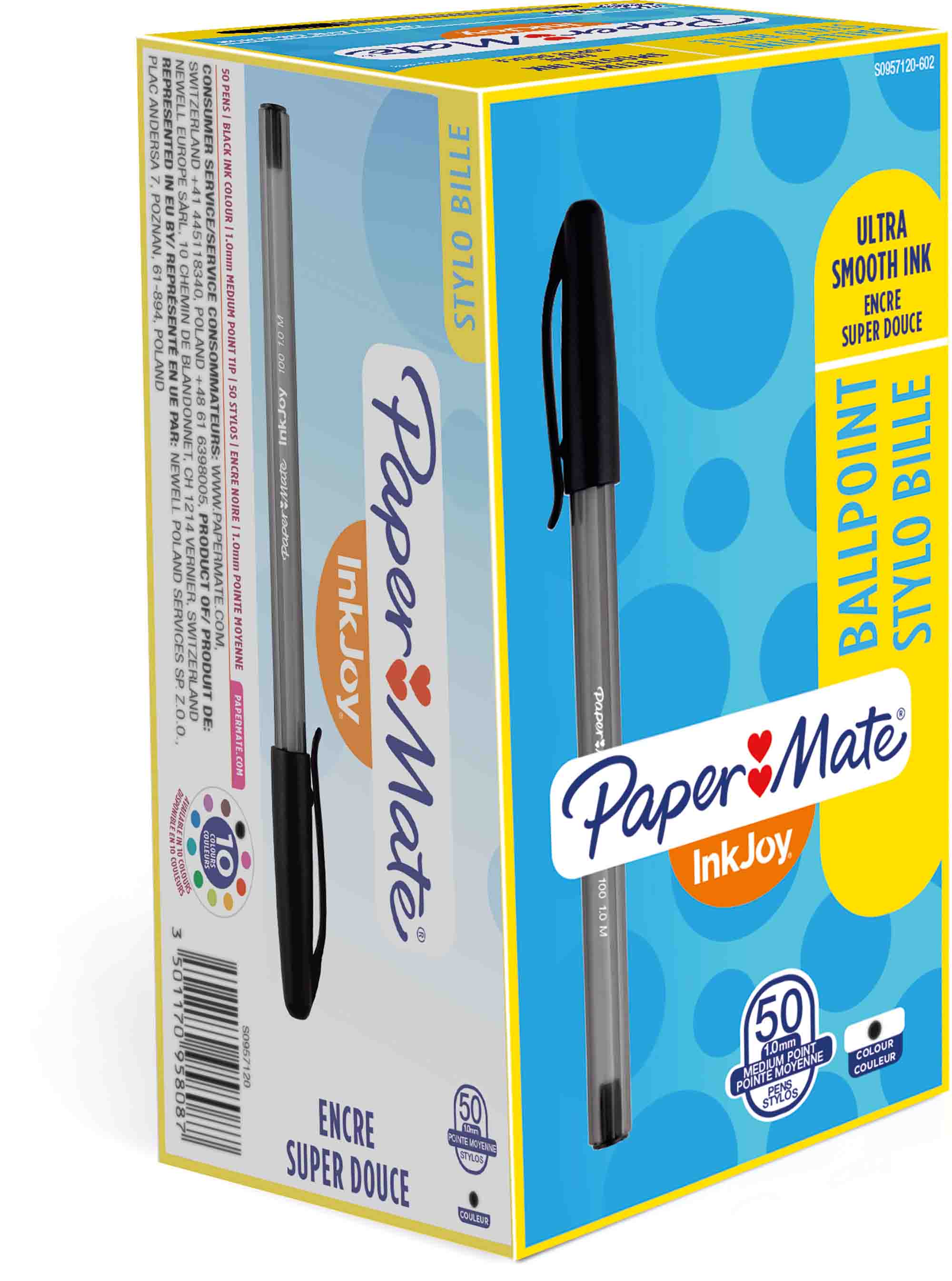 Paper Mate Tintenstift Typ Kugelschreiber Schwarz 1,0 mm Mittel
