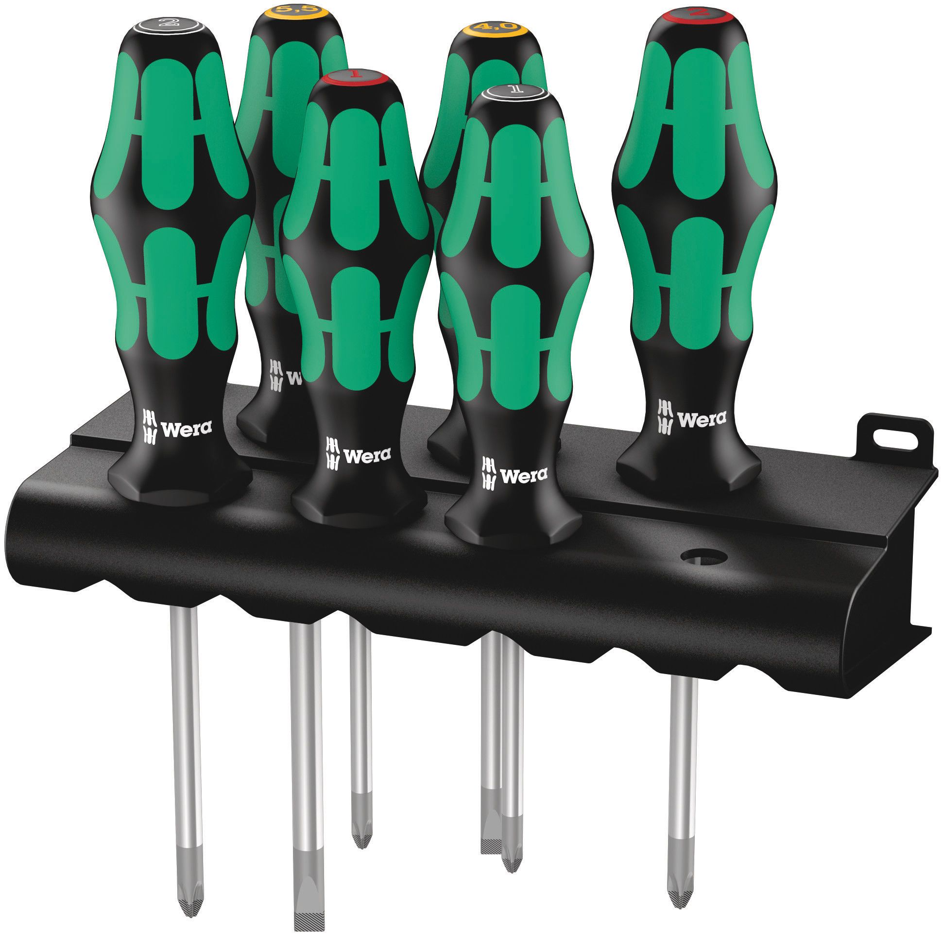 105622 Wera Standard Phillips Pozidriv Slotted Screwdriver Set 6