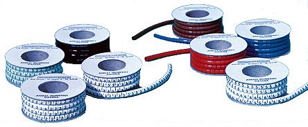 Brady Ademark Kabel-Markierer, aufsteckbar, Beschriftung: U, Weiß, Ø 1.3mm - 2.3mm, 1000 Stück