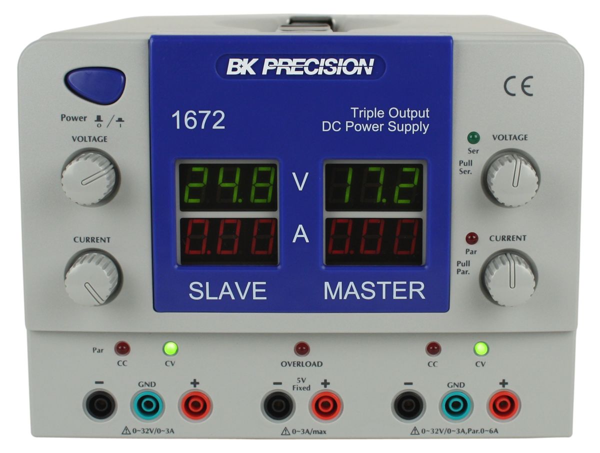 BK Precision BK1672 Bench Power Supply, 207W, 3 Output, 32V, 3A