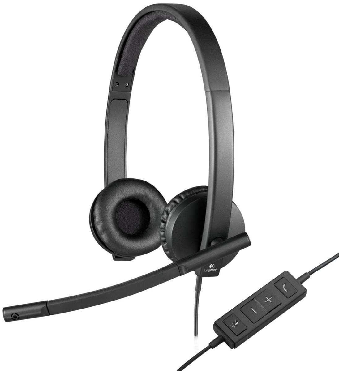 Logitech H570e Black Wired USB On Ear Headset