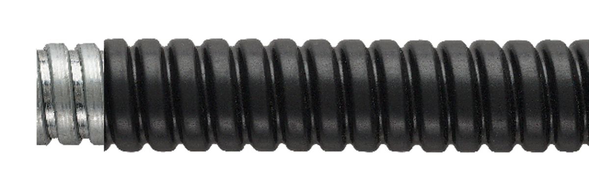 Conducto flexible Flexicon FSU de acero Galvanizado Negro, long. 10m, Ø 40mm, IP54