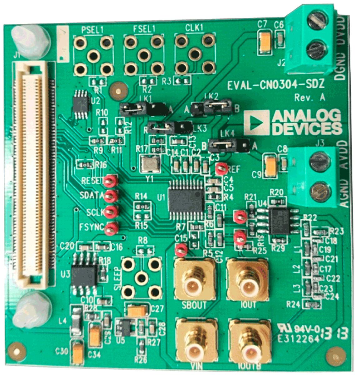 Placa de evaluación Generador de forma de onda de DDS Analog Devices - EVAL-CN0304-SDZ