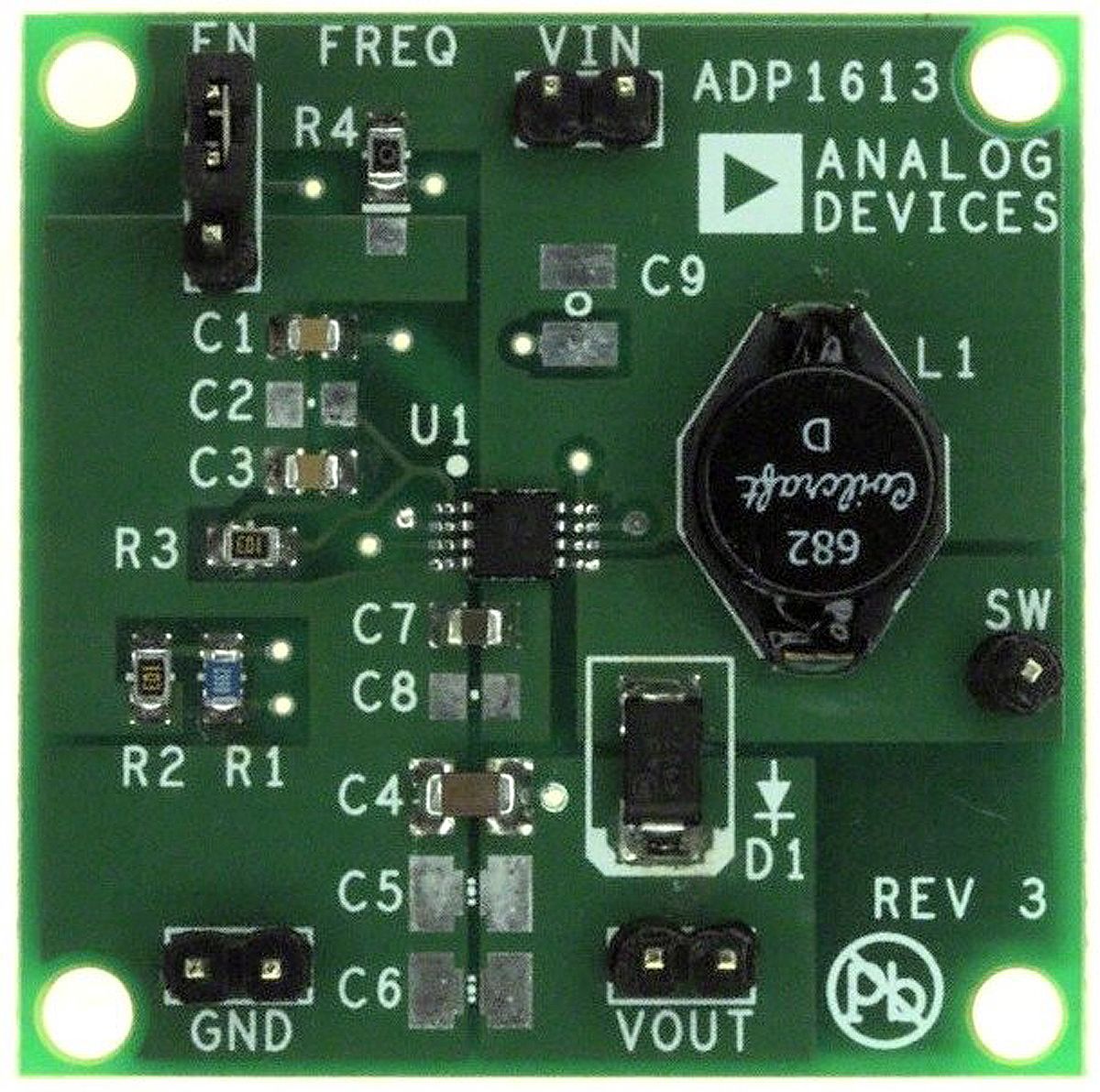 Placa de evaluación Convertidor dc-dc Analog Devices - ADP1613-12-EVALZ